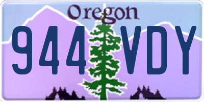 OR license plate 944VDY