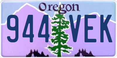 OR license plate 944VEK