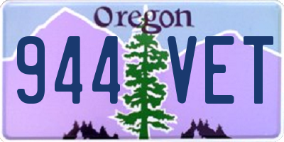 OR license plate 944VET