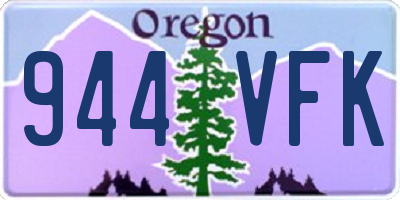 OR license plate 944VFK