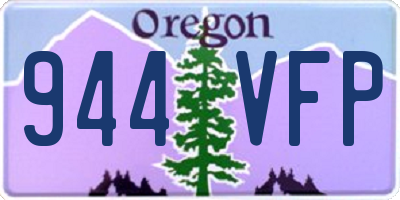 OR license plate 944VFP
