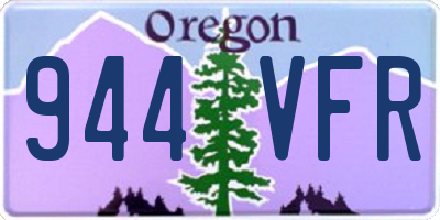 OR license plate 944VFR