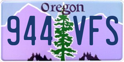 OR license plate 944VFS