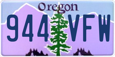OR license plate 944VFW