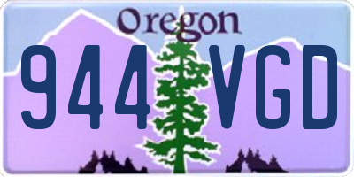 OR license plate 944VGD