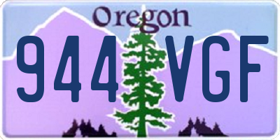 OR license plate 944VGF