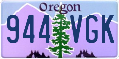 OR license plate 944VGK