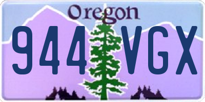 OR license plate 944VGX