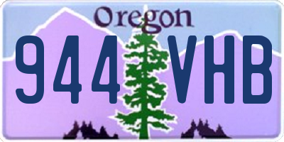 OR license plate 944VHB