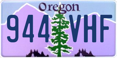OR license plate 944VHF