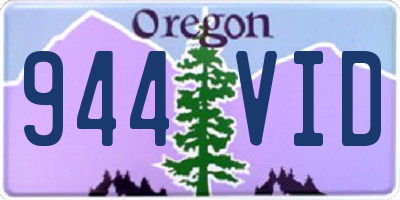 OR license plate 944VID