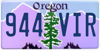 OR license plate 944VIR