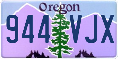 OR license plate 944VJX