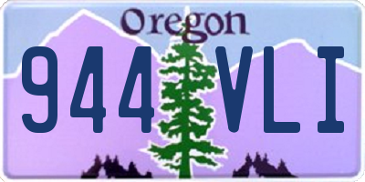 OR license plate 944VLI