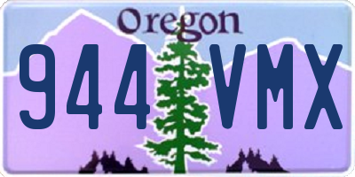 OR license plate 944VMX