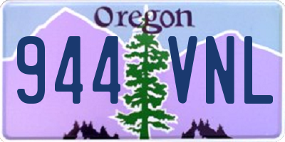 OR license plate 944VNL