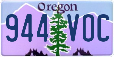 OR license plate 944VOC