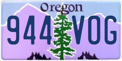 OR license plate 944VOG