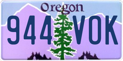 OR license plate 944VOK