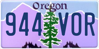 OR license plate 944VOR