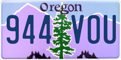 OR license plate 944VOU