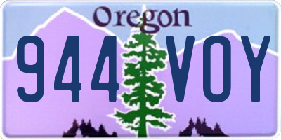 OR license plate 944VOY