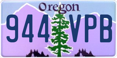 OR license plate 944VPB