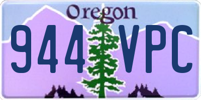 OR license plate 944VPC