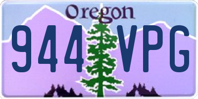 OR license plate 944VPG