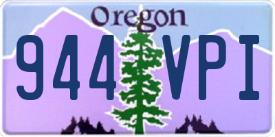 OR license plate 944VPI
