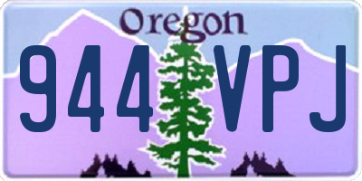 OR license plate 944VPJ