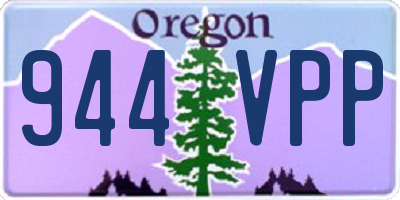 OR license plate 944VPP