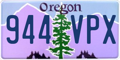 OR license plate 944VPX