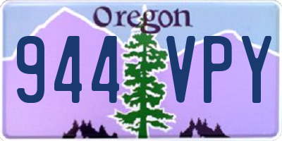 OR license plate 944VPY
