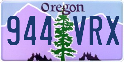 OR license plate 944VRX