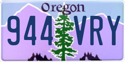 OR license plate 944VRY