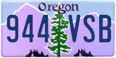 OR license plate 944VSB
