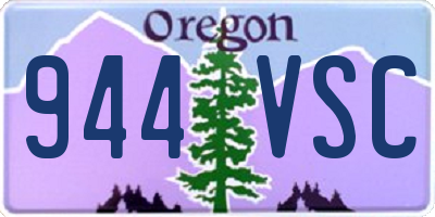 OR license plate 944VSC