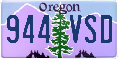 OR license plate 944VSD
