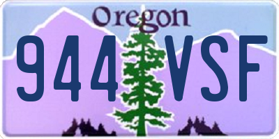 OR license plate 944VSF