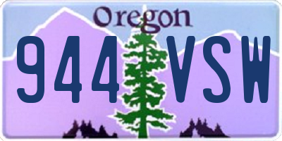 OR license plate 944VSW