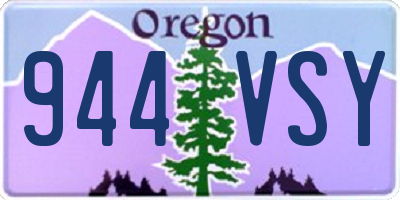 OR license plate 944VSY