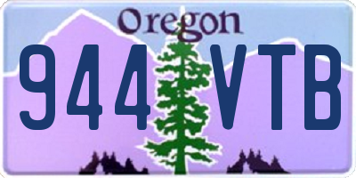 OR license plate 944VTB