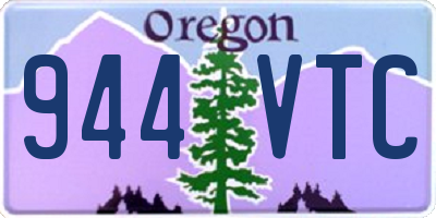 OR license plate 944VTC