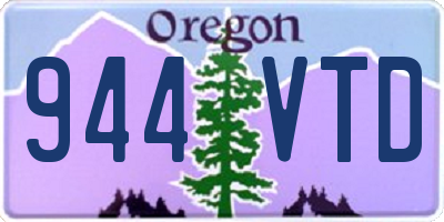 OR license plate 944VTD