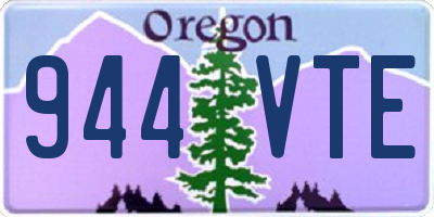 OR license plate 944VTE
