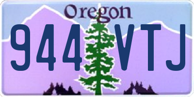 OR license plate 944VTJ