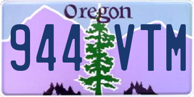 OR license plate 944VTM