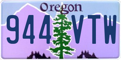 OR license plate 944VTW
