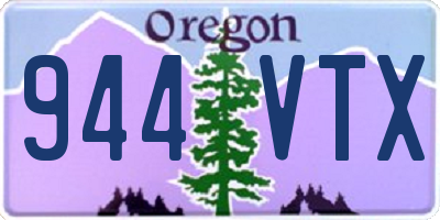 OR license plate 944VTX